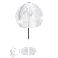 LAMPA STOŁOWA ALICANTE CHROM ALUM SANNELI DESIGN