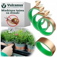 TAŚMA MIEDZIANA ODSTRASZA ŚLIMAKI SAMOPRZYLEPNA PRZECIW ŚLIMAKOM 12m