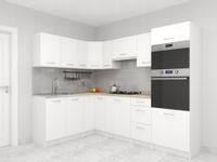 Zestaw mebli kuchennych Petersburg Narożne Białe