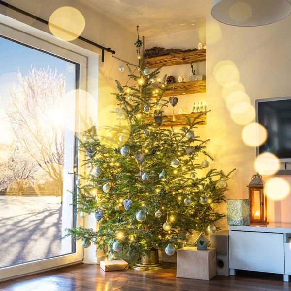 Stojak Pod Choinkę Choinkowy Na Choinkę 2M Złoty zdjęcie 3