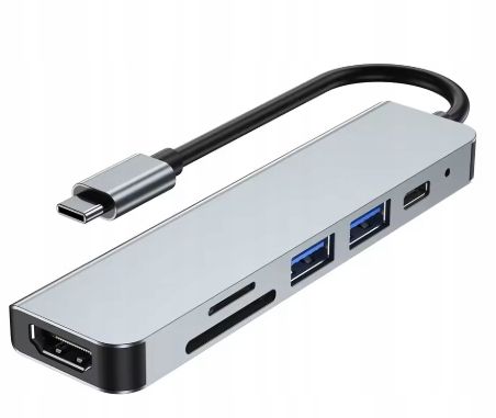 Stacja dokująca USB-C 3.2 HUB 2x USB HDMI czytnik kart SD MINI MACOS WINDOW na Arena.pl