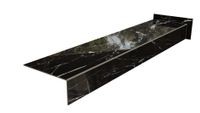 Stopnica Marmur Czarny 140x30cm Poler - Gres Premium Bez Nacięć, Połysk