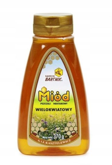 Bartnik Miód Wielokwiatowy z dozownikiem 370 g zdjęcie 1