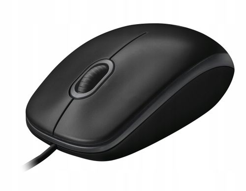 Mysz przewodowa Logitech B100 czarna USB 800 DPI (910-003357) na Arena.pl