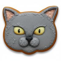 CIASTKO LUKROWANE BLOSSOME CAFE KOT MORDKA RĘCZNIE ROBIONE