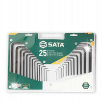 SATA ZESTAW KLUCZY IMBUSOWYCH 25el. SASZETKA