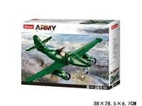 KLOCKI SLUBAN WWII Wojskowy samolot zwiadowczy 338 elem. kompatyb. z LEG0