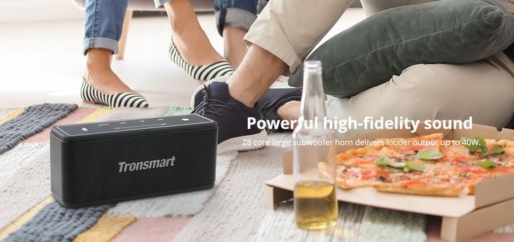 40W BLUETOOTH GŁOŚNIK DOMOWY BEZPRZEWODOWY NFC SoundPulse TRONSMART MEGA zdjęcie 7