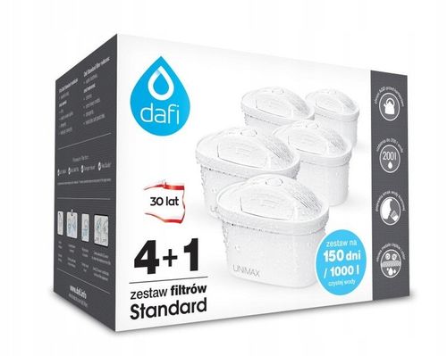 Filtr / Filtry Wkład Dafi Unimax do dzbanka filtrującego wodę | 5 szt. na Arena.pl