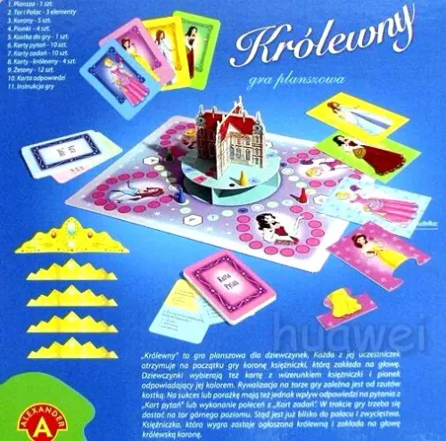 Królewny - rywalizacyjna gra planszowa dla dziewczynek - od 2 do 4 graczy na Arena.pl