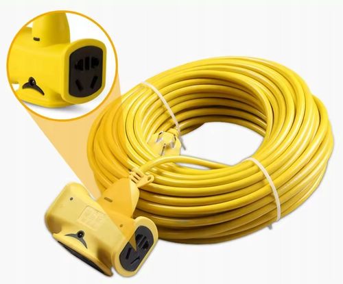 Wytrzymały GRUBY przedłużacz ogrodowy Pantherise 30m do 3000W 16A do na Arena.pl