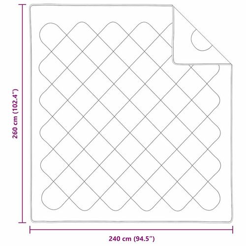 Kołdra z poduszką 3 pcs Biały 240 x 260 cm Mikrofibra na Arena.pl