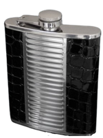 Elegancka Piersiówka Stal Nierdzewna 7 OZ W Opakowaniu Prezentowym