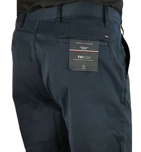 Męskie spodnie Tommy Hilfiger Denton Chino MW0MW31039 granatowe - W40/L32 na Arena.pl