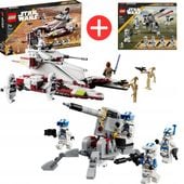 LEGO Star Wars Czołg bojowy Republiki 75342 + żołnierze-klony z 501 legionu