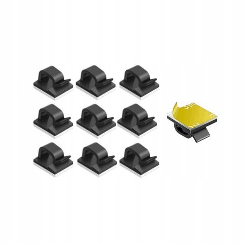 UCHWYT KLIPS ORGANIZER ZACZEP SAMOPRZYLEPNY DO KABLI 10EL. 5MM KD10085 na Arena.pl