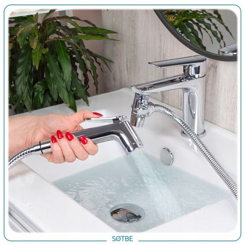 Zestaw bidetowy prysznic słuchawka wąż do baterii umywalkowej Bidetka na Arena.pl