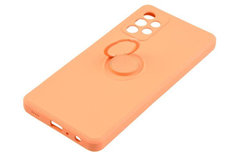 Etui Pastel Ring do Samsung Galaxy A72 pomarańczowy zdjęcie 3