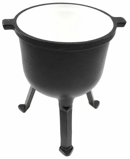 KOCIOŁEK 7 L GARNEK MYŚLIWSKI ŻELIWNY EMALIOWANY zdjęcie 10