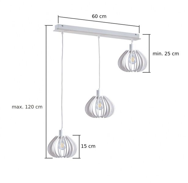 Lampa wisząca 3xE27 NICOLETA 805 zdjęcie 3