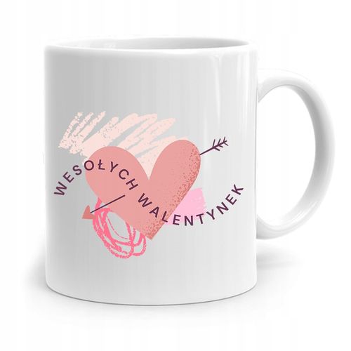 Kubek Prezent Na Walentynki Wesołych Walentynek Z Nadrukiem Ze Zdjęciem na Arena.pl