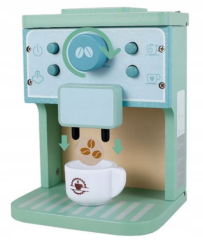 KAWIARNIA DLA DZIECI DREWNIANY EKSPRES DO KAWY AUTOMAT KUCHNIA FILIŻANKI na Arena.pl