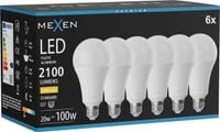 MEXEN NOVA 6x ŻARÓWKA LED E27 A70 20W CIEPŁA - 3000K 2100 LM
