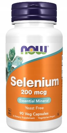 NOW SELEN organiczna Selenium komplex 200mcg 90k zdjęcie 4