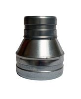 Redukcja 100/60 do odciągu wąż rura spiro PUR wentylator pochłaniacz ocynk