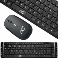 ZESTAW KOMPUTEROWY KLAWIATURA Z KLAWISZAMI FUNKCYJNYMI MYSZKA BEZPRZEWODOWA