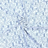 Słoniki - Interlock - 100% bawełna 160g/m2