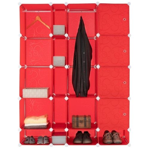 Czerwony regał RED RACK HIGH- system wtykowy na Arena.pl