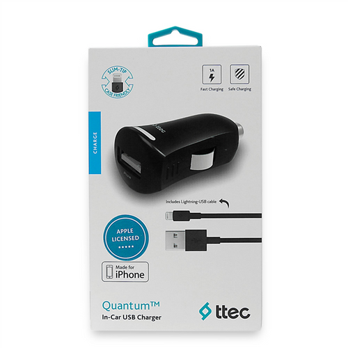 TTEC Quantum Ładowarka samochodowa USB 1A (2CKM01) na Arena.pl