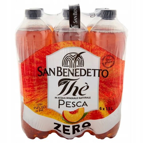 San Benedetto Pesca Zero Ice Tea bez cukru 6x1,5l na Arena.pl