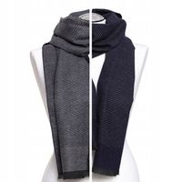 Elegancki szal szalik męski dwustronny dwukolorowy Wzorzysty Moraj 180cm