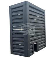 Osłona pompy ciepła 110x50x150 cm antracyt GP329