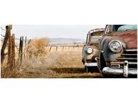 100X40CM STARE SAMOCHODY OBRAZ DREWNO