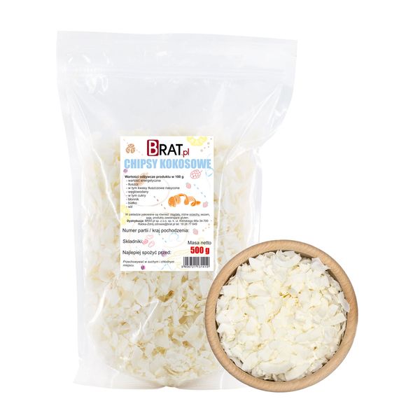 Chipsy kokosowe 500g zdjęcie 1