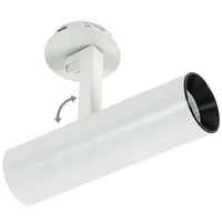 Regulowana LAMPA sufitowa BOCCA SL74055/18W 3000K WH+BL Italux metalowa OPRAWA spot LED 18W tuba biała