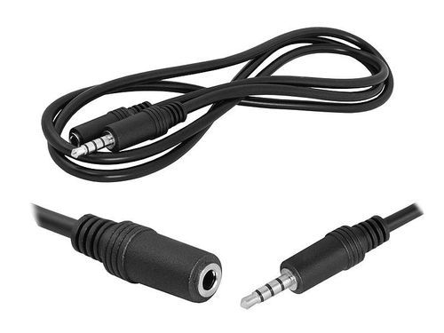 KABEL WTYK - GNIAZDO JACK 3.5 4-POLOWY, 1.5M LX8058 1.5M na Arena.pl