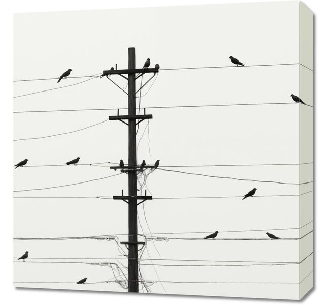 Obraz 60x60cm Symfonia na Drutach zdjęcie 1