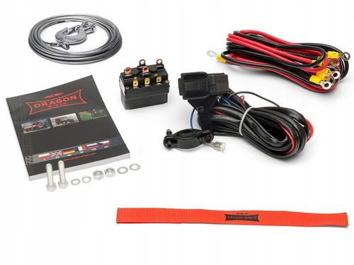 WYCIĄGARKA DRAGON 12V ELEKTRYCZNA WCIĄGARKA linowa pługa quada + pilot na Arena.pl