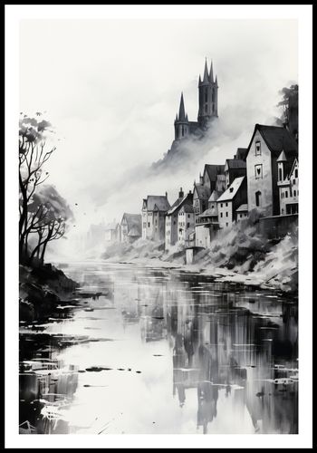 Plakat 68x101cm Mglisty Refleks na Arena.pl