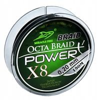 PLECIONKA WĘDKARSKA 8-splotowa 0,20 mm czarna