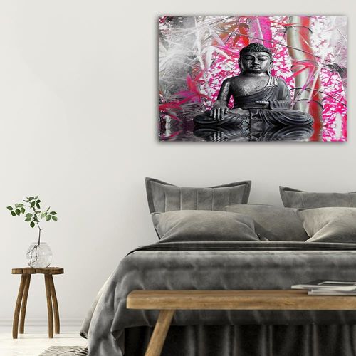 Obraz na płótnie - Canvas, Budda i bambusy 60x40 na Arena.pl