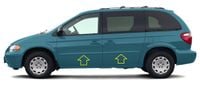 Chrysler Chrysler Town Country 96-07 - Listwy chrom boczne drzwi chromowane