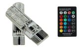 żarówka LED T10 12V RGB CANBUS +pilot