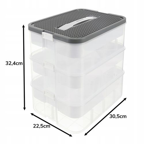 Pudełko Na Klocki- 3 Poziomy 22L Kruzzel 25757 na Arena.pl