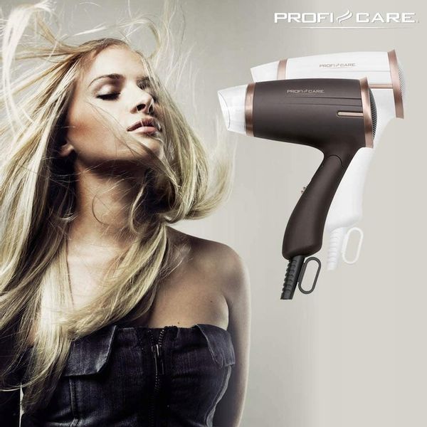 PROFICARE MAŁA SKŁADANA SUSZARKA DO WŁOSÓW TURYSTYCZNA PODRÓZNA 1400W zdjęcie 3