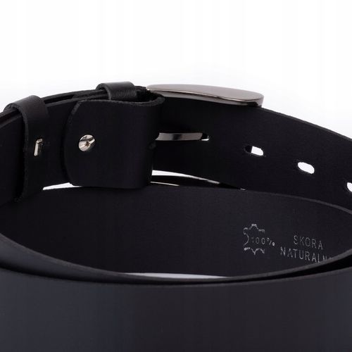 SEPHER Pasek skórzany AUTHENTIC męski CZARNY jeans na Arena.pl